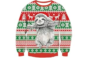 Kids4ever Unisex Kids Christmas Jumper Knitted Sweater Reindeer Rudolph Knitwear Warm Long Sleeve Crewneck Xmas Knit Pullover Sweatshirt Winter Top for Boys Girls 7-13 Years