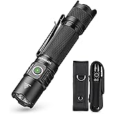 Sofirn SP35T Tactical Torch with Torch Holster, 3800 Lumens with Double Switch, 8 Light Modes, LED Torch, IPX8, USB-C, Rechar