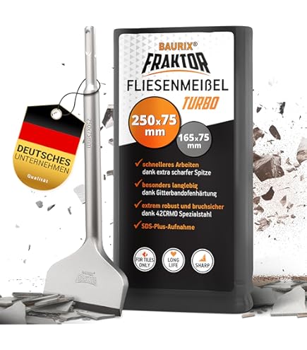 Scalpello Per Piastrelle SDS 300x100mm - Raschietto Professionale Per Rimozione Pavimenti E Pareti - Foto 7