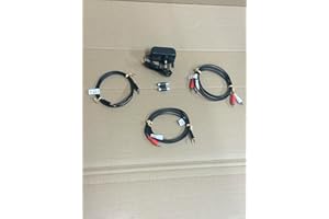 Generic X Rocker Gaming Chair Replacement Power Pack, Complete Cables Set, Aux, RCA, Jack, 1.5m Audio Cables, Coupler, Black