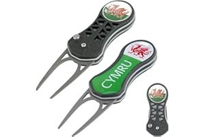 Asbri Golf Wales Reparador de Marcas de Tono, Negro