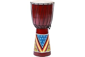 CIFFRE 20cm x 10cm (hauteur x diamètre) djembé enfant bongo peint à la main