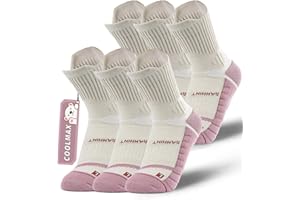 RAHHINT Coolmax Kids Crew Socks, Sports Boys Girls Running Football Socks Compression School Athletic Socks Anti-Blister Moisture Wicking 11-6 Junior (3 Pairs)