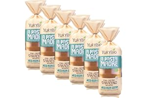 YukyBio, Pane Bauletto al Grano Saraceno Integrale, Pane Biologico con Farina di Grano Saraceno e Lievito Madre, Ricca Fonte di Fibre e Proteine, 100% Made in Italy, 6X400 gr