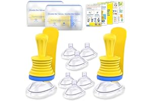 8Packs Portable Assist Kit Helps to Remove Clogged Objects, Convenient Anti Choking Device Kit for Children and Adult, Includes Different Size XS/S/M/L and 2pcs Hooks by BlessEase