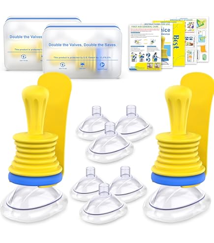 4 PCS CPR Mask Keychain Ring,Portable CPR Face Shields Keyring,Emergency Kit Face Shield,Emergency Anti Choking Device UK For First Aid Or AED Training