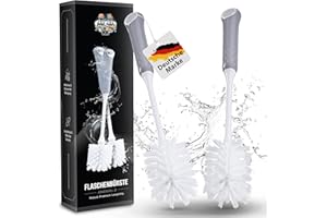 ‎KORKENKURLING Flaschenbürste lang, Reinigungsbürste, Langer Griff, 32cm, Flaschenbürsten, Flaschenreiniger, Trinkflaschen, Spülmaschinenfest