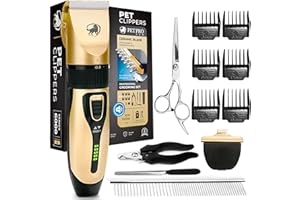 PETPROVED Tosatrice per Cani Professionale Tosatrice Rasoio per Cani Gatti Tosatore Pelo Lungo Professionale Rasoio Cane Pelo Tosa Cane Lungo