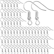 Modacraft Kit Creazione Orecchini 2000 Pezzi | Ganci Ipoallergenici In Argento E Oro, Perni, Anelli Aperti E Gommini | Set Completo Per Bigiotteria E Hobbistica Con Contenitore