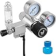JARDLI Aquarium CO2 Regulator with Solenoid, Dual Gauges & Bubble Counter for Planted Tank CO2 Injection System - Adjustable Output Pressure (Complete Set: PRO-E1)