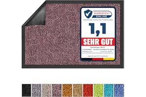 ‎FLOORDIREKT Floordirekt Schmutzfangmatte Rhine - waschbare & leistungsstarke Fußmatte - Sauberlaufmatte mit Rutschfester Rückseite - Türmatte für den Eingangsbereich (Lila, 120 cm x 600 cm)