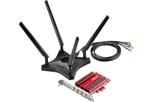 ASUS PCE-AC88 - Tarjeta de Red (Wi-Fi PCI-e AC3100, Dual-Band, 4T4R, 1024 QAM)