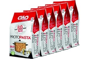 Pasta Proteica Fusilli 6 confezioni (6 x gr 200) Altissimo Contenuto di Proteine (60%) Ciao Carb