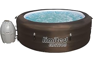 Bestway -12220- Spa gonflable rond Limited Edition 6 places diamètre 196 cm hauteur 61 cm Marron