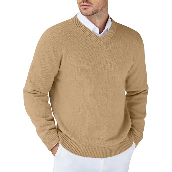 COOFANDY Uomo Maglione di Base a Girocollo Manica Lunga Maglione Classico a Girocollo Lavorato a Maglia a Coste a crimpare Maglione Grigio S