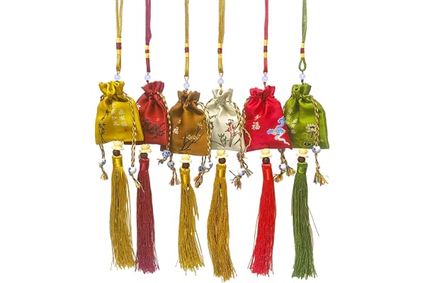 Japansk lyckoamulett Omamori berlocker helgedom lycka berlocker hängande påse för hälsa hängande välsignelse väska för väska bilhandväska