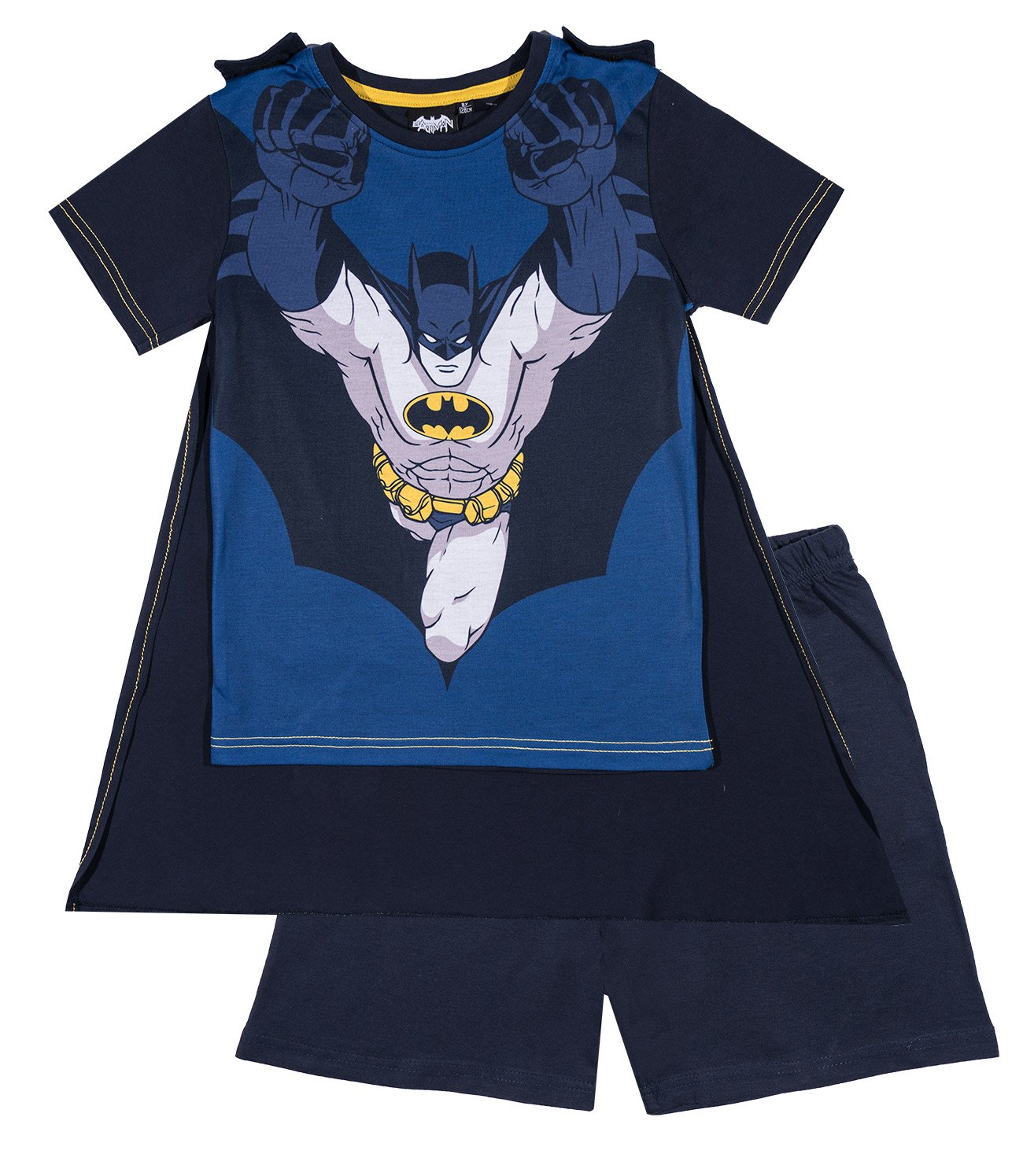 Batman-Jungen-Shorty-Pyjama-blau