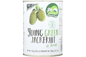 Nature's Charm Jackfruit verde en salmuera, delicia vegana en salmuera, ideal para ensaladas, currys y sopas, 1 x 565 g