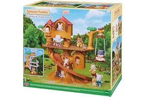 Sylvanian Families - La cabane dans les arbres - Set + de 3 accessoires - Plongez dans l'univers de la famille Sylvanian - Figurines animaux miniatures - Jouet enfant 3 ans et + - 5494
