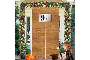 LONNEY 9 und 3/4 Cross Station Zeichen Backstein Mauer Hintergrund Party Deko Geburtstags Deko Wizard Party Geburtstag Deko Geheimgang zur Magischen Schule Backstein Hintergrund