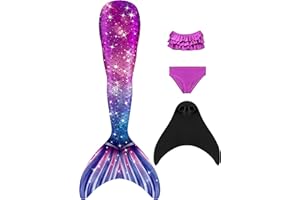 NAITOKE Dziewczyny cosplay syrenka kostium Dziewczyny ogon syrenki syreny kostium kąpielowy