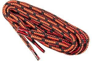 WORKERWALKER Cordones Redondos de Zapatos y Botas de Trabajo y Calzado de Seguridad, Tejido Resistente,y Longitudes, Hechos en Europa por Worker Walker Laces Pro, 1 par