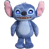 Just Play Disney Stitch Many Moods 34,3 cm b&uuml;y&uuml;k etkileşimli pel&uuml;ş oyuncak, 50+ ses efekti ve s&ouml;zler, etkileyici LCD g&ouml;zler, 