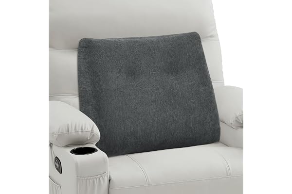 TANYOO Ergonomisk ryggkudde för soffa och säng, mjuk kilkudde med minnesskum, bekväm läskudde och ländryggskudde för vuxna, ryggstödskudde