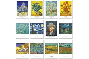 A ART·ZONE Van Gogh Greeting Cards (30 Cards) 5.6x4 Inches Blank Postcard Set