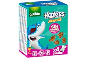 Galletas Sin Gluten Gullón Hookies Mini Sharkies 160g (4x40g)