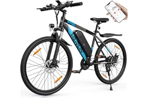 VARUN Vélo Électrique, 24"/26"/27.5" VTT Électrique avec 48V/36V Batterie, Jusqu'à 55-100KM, 250W Moteur, Velo Eletrique Homme Femme avec 21/1 Vitesses, Écran LCD, Ville E-Bike avec Pédalage Assisté