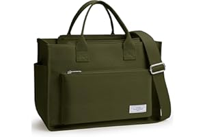 Fancy Forest KALIDI Shopper Tasche Damen Groß Canvas Arbeitstasche Damen Handtasche Umhängetasche Crossbody Bag Tote Bag für Arbeit Büro Reisen Einkaufen Schule