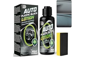 AAROVIBE Back to Black Trim Restorer, Car Plastic Restorer Black for Interior & Exterior, Revives Faded Trim with Deep Black Finish, Prevents Aging & Cracking, Long-Lasting Shine (100ml)