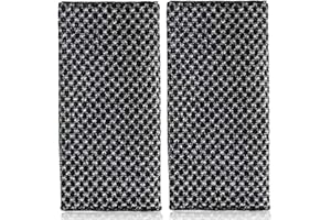 LFWZRY 2 Pcs Japanese Exfoliating Towel, Body Extra Long Washcloth, Deep 3D Exfoliating Body Scrubber for Men Women Exfoliation, Scrubbing Brush Loofah Exfoliator (Black)