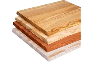 ‎LAMO LAMO Manufaktur Tischplatte Massivholz für Schreibtisch, Esstisch, Holzplatte 120x60 cm, Natur, LHG-01-A-002-1206