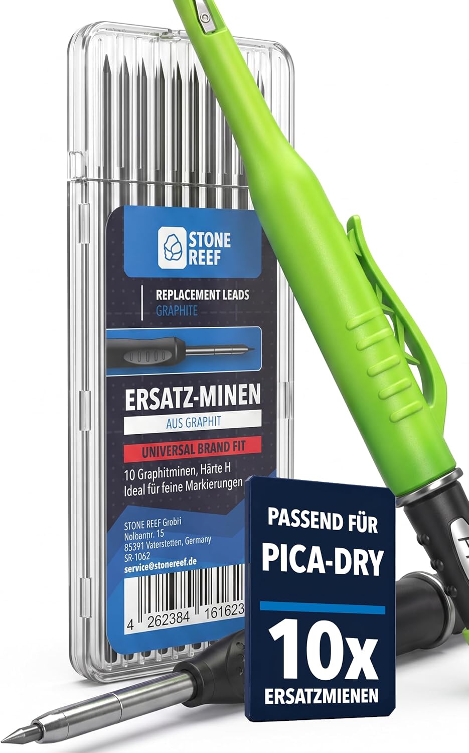 Technische Daten & Spezifikationen : 10 Ersatzminen für Tieflochmarker Bohrlochmar