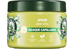 HERBAL ESSENCES - Sans Sulfate - Masque Hydratant 500ml Aloe Vera - Apaise, Hydrate, Nettoie et Nourrit Les Cheveux Très Secs - Parfum Jasmin, Sans Silicone ni Sulfate - Végan