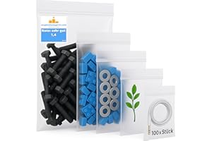 TK GRUPPE TIMO KLINGLER 500x Zip-Lock Bag Zip Set - Sachet en polyéthylène transparent, résistant à la déchirure, avec fermeture éclair - Sacs en plastique d'emballage Sacs d'emballage petits et grands