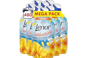 Lenor Outdoorable Fabric Conditioner 480 Washes (8x60), Summer Breeze - Ultra Concentrated Freshness