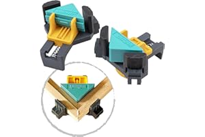 wolfcraft 2 ściski narożne ES 22, 3051000, Szybkie i łatwe mocowanie desek i ram pod kątem 90°