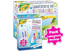 UTOPIA GOODS PACK — Laboratorio de Rotuladores Multicolor + Recambios de Colores [Juego de fabrica de boli magicos + recarga para rotulador] Fábrica de rotuladores para niños