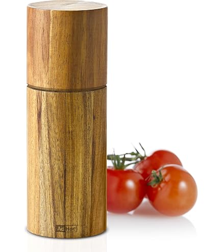 AdHoc Levo Salz- Oder Pfeffermühle 21 Cm - Keramikmahlwerk & Eschenholz