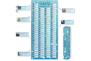 GOODS+GADGETS Bucket List 100 Dinge die Du getan haben musst die spannendsten und aufregensten Aktivitäten der Welt Poster; Things That Must Have Done (to do Bucket List)