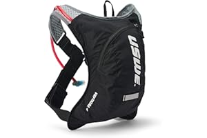 USWE Sac à dos d'hydratation vertical avec poche d'eau de 2 l pour course à pied, moto, VTT et vélo