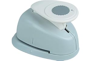 Rayher perforatrice fantaisie ronde + bord festonné ø 2,54cm (1'') gris, 8964000