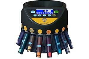 Contamonete Euro con funzione di impilamento in blister di Securina24 (nero - Goldlabel - BGBLCD)