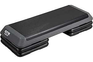 GYM MASTER Deluxe Adjustable Aerobic Step Stepper Board