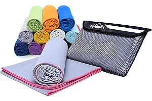 gipfelsport Serviettes en Microfibre | Serviette en Microfibre, Serviette de Voyage, Serviette de Plage | Séchage Rapide, ultraléger, Peu encombrant | pour Enfants, Hommes et Femmes