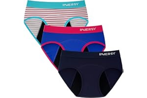 INNERSY Perioden Unterwäsche Mädchen Menstruationsunterwäsche Erste Periode Set 8-16 Jahre 3er Pack