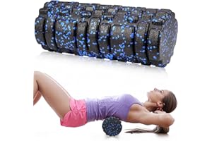 BINYI Rouleau de Massage Musculaire Dur Foam Roller Rouleau de Mousse avec Texture 3D pour Fascia Soulage Tension Musculaire pour Dos Jambes Points de Déclenchement Gym Pilates Fitness Yoga Massage